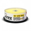 Диск DVD-R Mirex 4,7Gb 16x Cake Box (25шт) (UL130003A1M)