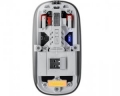 Мышь Defender Ixes MM-999 прозрачная USB беспроводная LED, 2.4+BT, 5кн,2400dpi (52999)