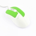 Мышь Gembird MOP-410-GRN зеленая USB 1600dpi, soft touch
