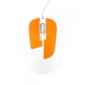 Мышь Gembird MOP-410-O оранжевая USB 1600dpi, soft touch