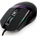 Мышь Gembird MG-590 USB, чёрный, игровая, 6400DPI, 7 кн., RGB, армир. каб, 1.8 м
