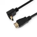 Кабель HDMI- HDMI 3m Cablexpert v1.4, 19M/19M, угловой разъем, позол.разъемы, экран [CC-HDMI490-10]
