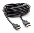 Кабель HDMI- HDMI 10m Cablexpert v2.0, 19M/19M, черный, позол.разъемы, экран [CC-HDMI4L-10M]
