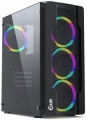 Корпус PowerCase Mistral X4 Mesh LED Tempered Glass, 4x 120mm 5-color fan, чёрный, ATX (CMIXBL4)