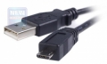 Кабель USB 2.0 Am-&gt;microB 5P 1.8m, черный Gembird [CCP-mUSB2-AMBM-6]