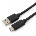 Кабель USB 2.0 Am-&gt;Type-C 1.8m экран, черн. Gembird [CCP-USB2-AMCM-6]