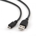 Кабель USB 2.0 Am-&gt;microB 5P 3.0m, черный Gembird [CCP-mUSB2-AMBM-10]