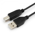 Кабель USB 2.0 Am-&gt;Bm 1.8m Гарнизон черный [GCC-USB2-AMBM-1.8M]