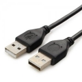 Кабель USB 2.0 Am-&gt;Am 1.8m Cablexpert экран, черный [CCP-USB2-AMAM-6]
