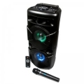 Колонка Dialog AO-20 black 1.0 30WRMS, Караоке с беспроводным микрофоном, BT+FM+USB+SD+LED