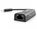 Адаптер LAN - USB Gembird NIC-U6 USB3.1 Type-C 10/100/1000 Мбит/с, портативный, черный