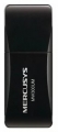 Адаптер USB2.0 беспроводной Mercusys MW300UM 300Мбит/с, компактный