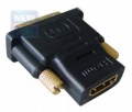 Переходник HDMI-DVI 19F/19M, золотые разъемы Cablexpert [A-HDMI-DVI-2]