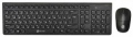 Комплект клавиатура + мышь Oklick 220M black USB беспроводной