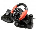 Игровой руль Dialog GW-225VR E-Racer - вибро, 2 педали + рычаг, PC USB/PS4&amp;3/XB1&amp;360/Android/Switch