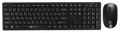 Комплект клавиатура + мышь Oklick 240M black USB беспроводной