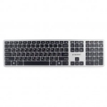 Клавиатура Gembird KBW-3 черный/серый, беспроводная, 109 кл., ножничный механизм, бесшумная