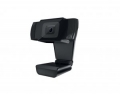 Веб-камера CBR CW-855HD Black, 1 МП, 1280х720, USB 2.0, встроенный микрофон с шумоподавлением, фикс.фокус, крепление на мониторе, длина кабеля 1,4 м