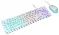 Комплект клавиатура + мышь Dialog KMGK-1707U white USB проводной, клавиатура + опт. мышь с RGB подсветкой