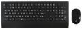 Комплект клавиатура + мышь Oklick 222M black USB беспроводной slim