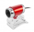 Веб-камера CBR CW-830M red 640х480, USB 2.0, встроенный микрофон, ручная фокусировка