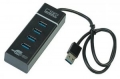 Разветвитель   4*USB3.0 CBR CH-157 Plug&amp;Play, LED-подсветка, длина провода 50+-3см.
