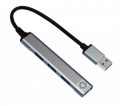 Разветвитель 3*USB2.0 + 1*USB-3.0 5bites HB31-313SL USB PLUG SILVER