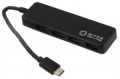 Разветвитель 4*USB-3.0 5bites HB34C-311BK TYPE-C PLUG black