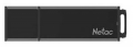 Флеш накопитель 64Gb Netac U351 (NT03U351N-064G-30BK) USB-3.0 с колпачком, металлическая чёрная