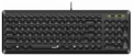 Клавиатура Genius SlimStar Q200 Black USB 12 мультимидийных круглых клавиш