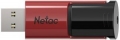 Флеш накопитель 32Gb Netac U182 (NT03U182N-032G-30RE) USB-3.0 сдвижной корпус, пластиковая чёрно-красная