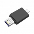 Флеш накопитель 64Gb DM APD005-3 in 1, USB+Type C+Lightning