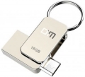 Флеш накопитель 16Gb DM PD020 OTG USB2.0+microUSB, металл