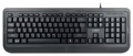Клавиатура CBR KB 319H black USB, 104 клавиши, встроенный 2-портовый USB-хаб, ABS-пластик, длина кабеля 1,5 м