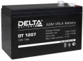 Батарея аккумуляторная Delta DT 1207 7 Ач, 12В свинцово- кислотный аккумулятор