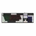 Клавиатура Defender Dark Knight GK-077RU черн-бел,104кн, радужная подсветка (45077)