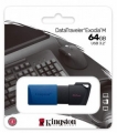 Флеш накопитель 64Gb Kingston DataTraveler Exodia USB-3.1 черный/синий (DTXM/64GB)