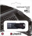 Флеш накопитель 64Gb Kingston DataTraveler Exodia Onyx USB-3.2 черный (DTXON/64GB)