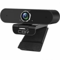 Веб-камера CBR CW-875QHD Black, 5 МП, 2560х1440, USB 2.0, встроенный микрофон с шумоподавлением, автофокус, крепление на мониторе
