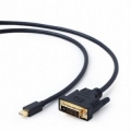 Кабель mDisplayPort- DVI 1.8m Cablexpert 20M/25M черный, позол.разъемы [CC-mDPM-DVIM-6]